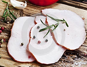 Pork Ham with Rosemary and Spices