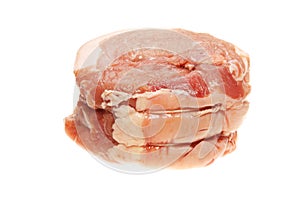 Pork joint on white