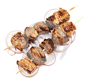 Pork kebabs