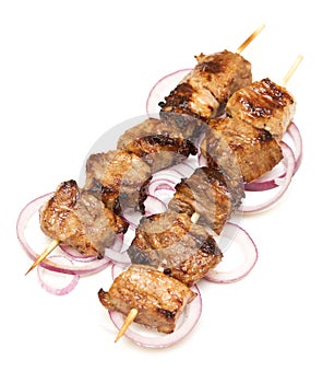 Pork kebabs