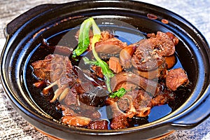 Pork Leg Cuisine In Kuching, Sarawak