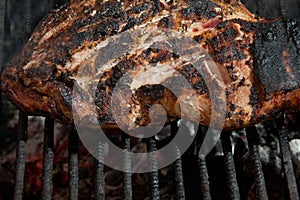 Pork leg grilled photo