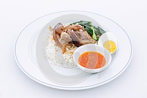 Pork Leg Stew with Rice (Kao Ka Moo)