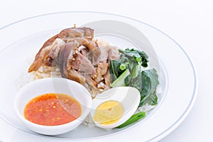 Pork Leg Stew with Rice (Kao Ka Moo)