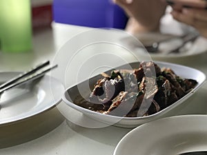 Pork Liver Spicy Salad, Northeast food