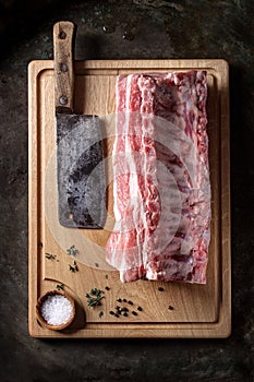 Pork loin with ribs