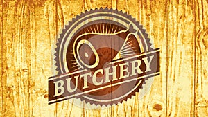 pork meat butcher shop pointy edge rounded icon