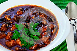 Pork meat stew