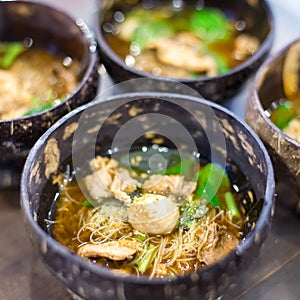 Pork noodle with soup