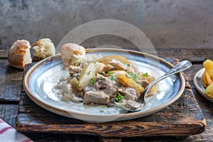 Pork and pear cassoulet