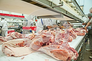 Pork processing meat food industry