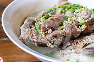 Pork rib hot pot with Thai herbs