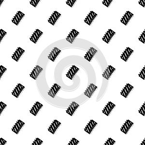 Pork rib meat pattern vector
