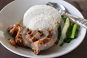 Pork with rice