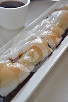 Pork rice sheet dim sim