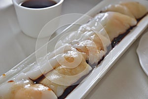 Pork rice sheet dim sim