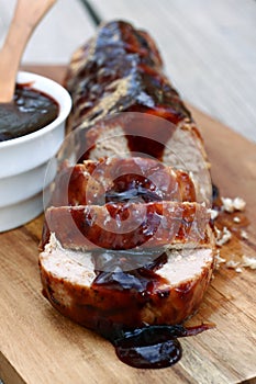 Pork Roast with Plum Glaze