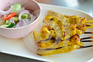 Pork Satay with Peanut Sauce