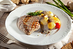 Pork Steak with Potato