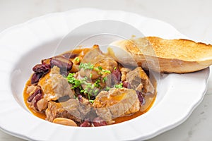 pork stew with red beans