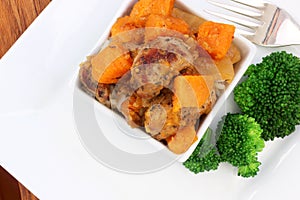 Pork and sweet potatoes