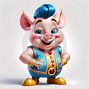 Porky pig elvis costume comical impersonation funny photo