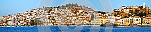 Poros Island, Greece, harbour, paview from the sea