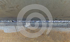 Porosity or worm hole in weld, Defect of welding process Flux Cored Arc Welding (FCAW
