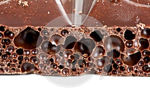 Porous dark chocolate