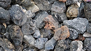 Porous volcanic stones texture background