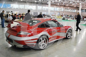 The Porsche 911 car in Crocus Expo 2012