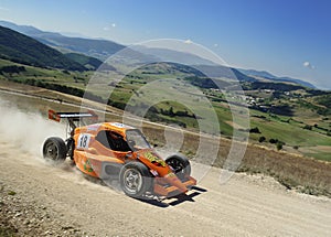 A Porsche prototype on race