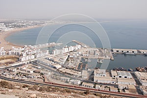 Port in Agadir, Morocco photo