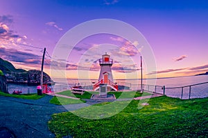 Port Amherst Lighthouse at St John Newfoundland