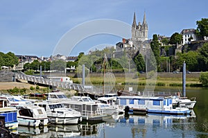 Port of Angers in France photo