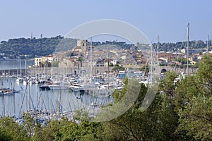 Port of Antibes in France