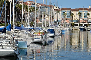 Port of ArgelÃ¨s-sur-Mer in France photo