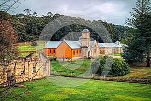Port Arthur Penal Colony Historic Site, the Asylum building, completed in 1868 Tasman Peninsula, Tasmania, Australia