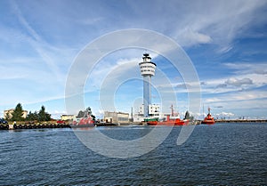 Port authority in Gdansk, Poland.