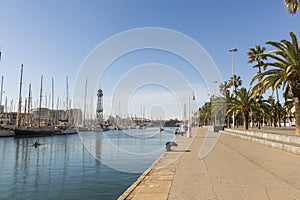 The port of Barcelona, at the end of the Ramblas. Barcelona, Spa photo
