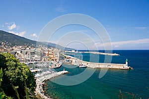 The port of Bastia in Corsica, France