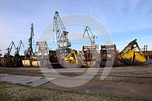 Port in Batumi city, Georgia