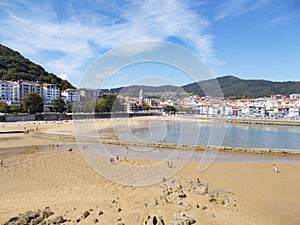 Port and beach of the municipality of Lekeitio-Lequeitio, in the Basque Country, north of Spain. Located next to the Cantabrian