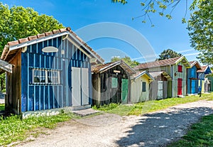 The port of Biganos on the Arcachon Bay