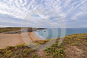 Port-blanc beach in the Quiberon wild coast