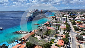 Port Of Bonaire At Kralendijk In Bonaire Netherlands Antilles. photo