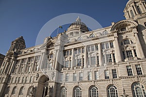 Port Building; Pier Head; Liverpool; England; UK