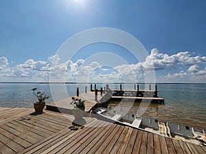 Port of Canela Island in Palmas Brazil