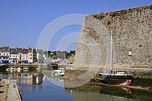 Port and citadel of Le Palais at Belle Ile in Fran