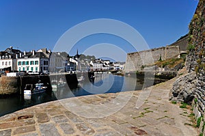 Port and citadel of Le Palais at Belle Ile in Fran